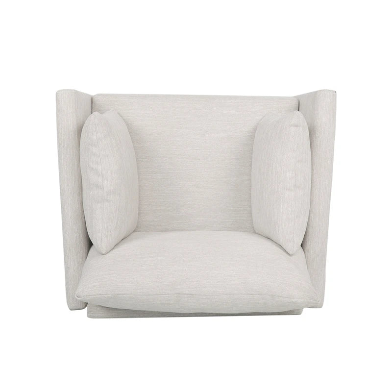 Fauteuil club rembourré Gould avec coussins décoratifs par Christopher Knight Home