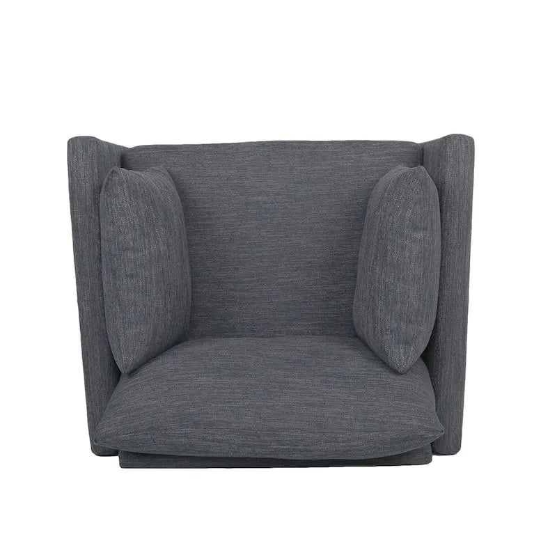Fauteuil club rembourré Gould avec coussins décoratifs par Christopher Knight Home