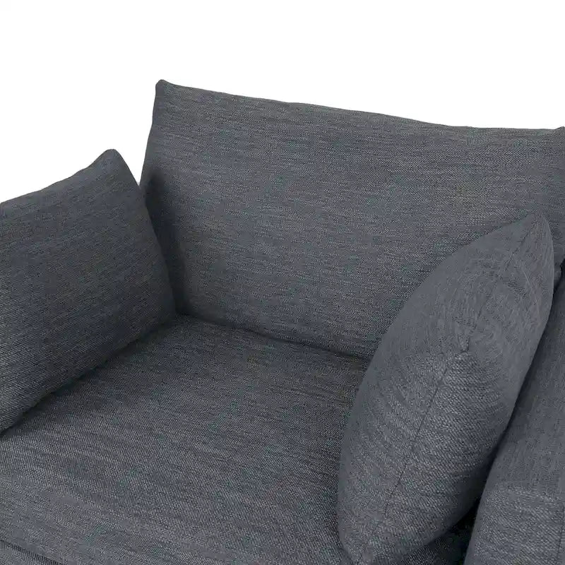 Fauteuil club rembourré Gould avec coussins décoratifs par Christopher Knight Home