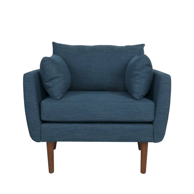 Fauteuil club rembourré Gould avec coussins décoratifs par Christopher Knight Home