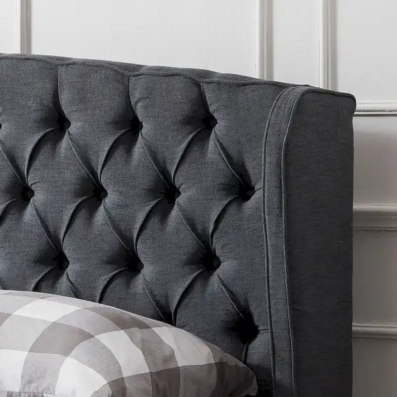 Ensemble de lit queen en tissu capitonné Costello de Christopher Knight Home