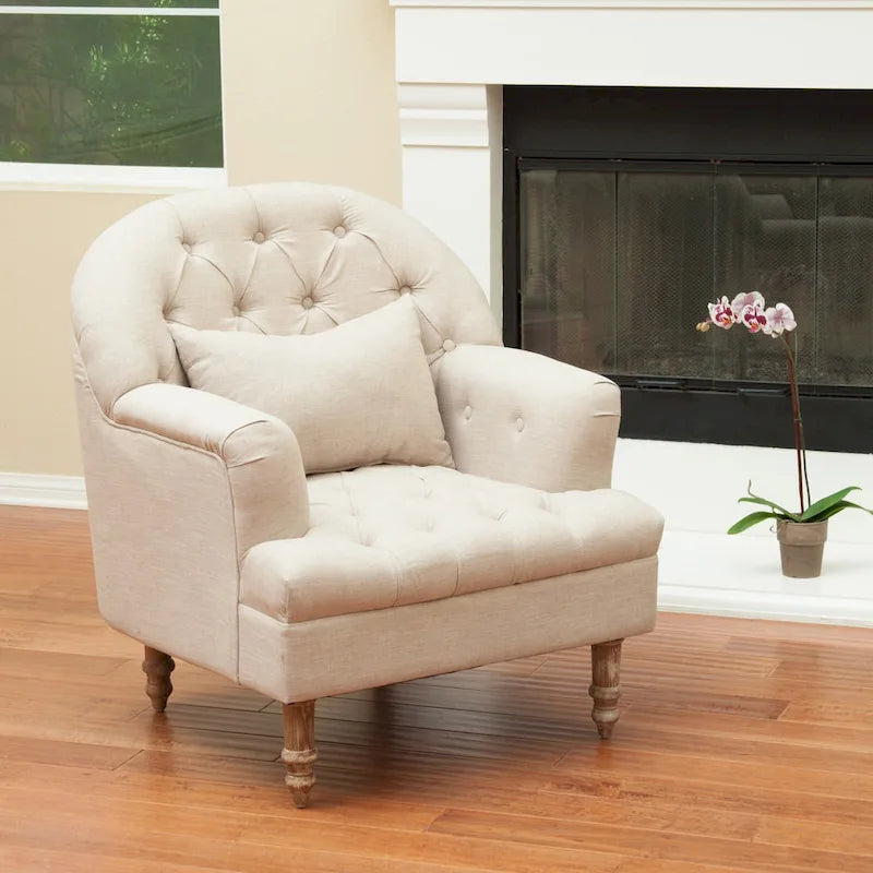 Fauteuil Anastasia capitonné de Christopher Knight Home