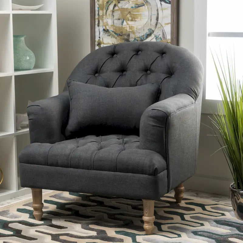 Fauteuil Anastasia capitonné de Christopher Knight Home
