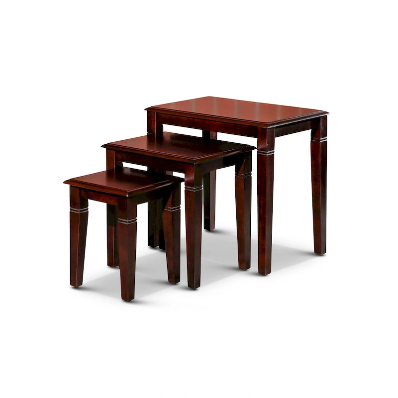 Ensemble de 3 tables gigognes dorées DTY Indoor Living