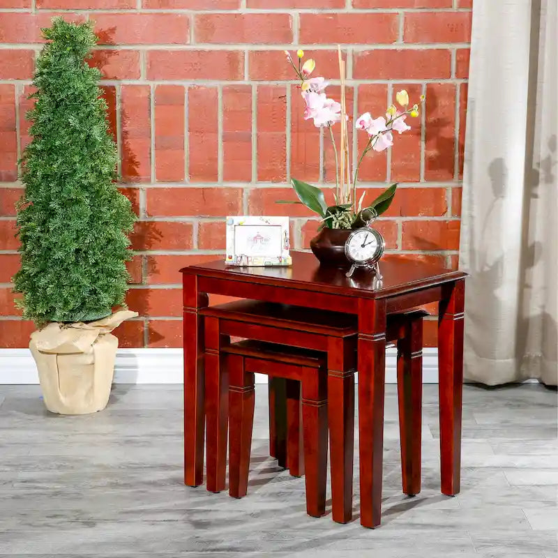 Ensemble de 3 tables gigognes dorées DTY Indoor Living