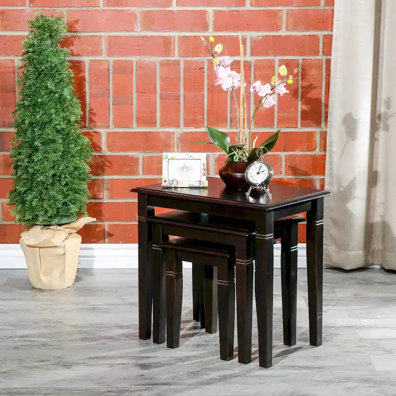 Ensemble de 3 tables gigognes dorées DTY Indoor Living