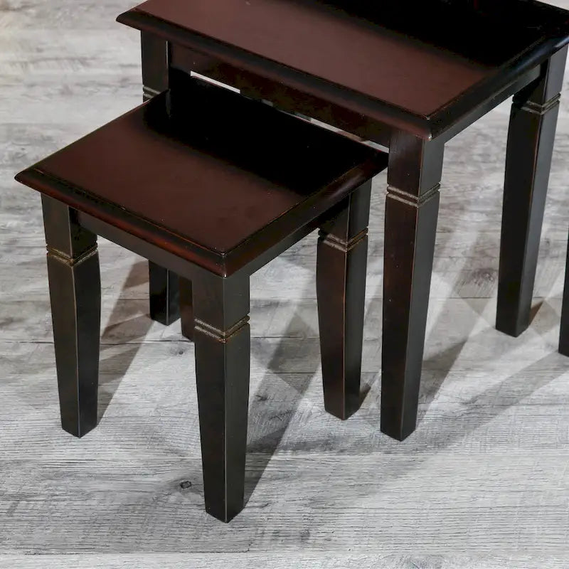 Ensemble de 3 tables gigognes dorées DTY Indoor Living