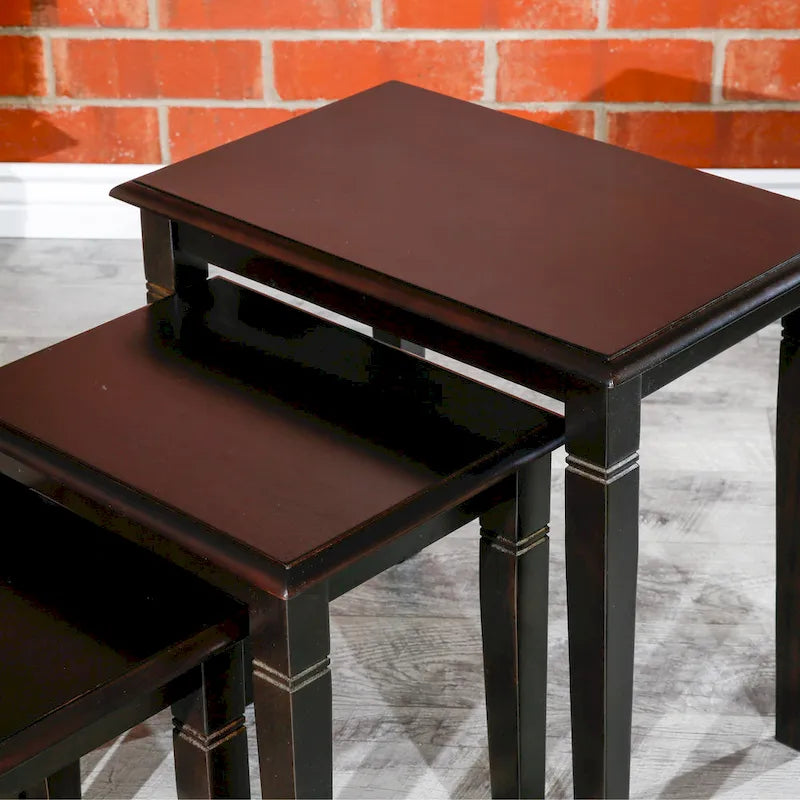 Ensemble de 3 tables gigognes dorées DTY Indoor Living
