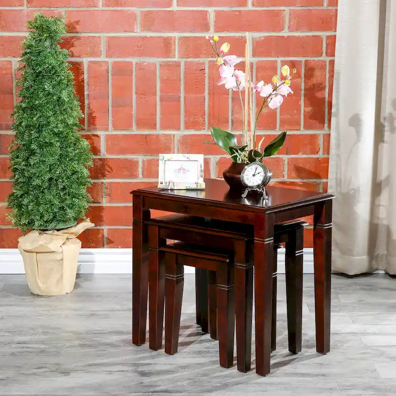 Ensemble de 3 tables gigognes dorées DTY Indoor Living