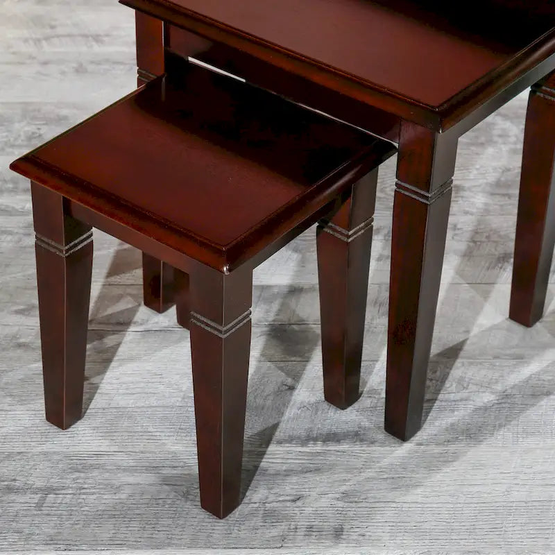 Ensemble de 3 tables gigognes dorées DTY Indoor Living