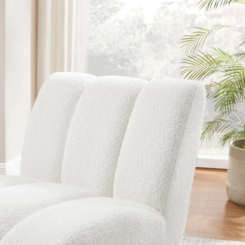 Fauteuil d'appoint moderne sans accoudoirs Art Leon, canapé deux places