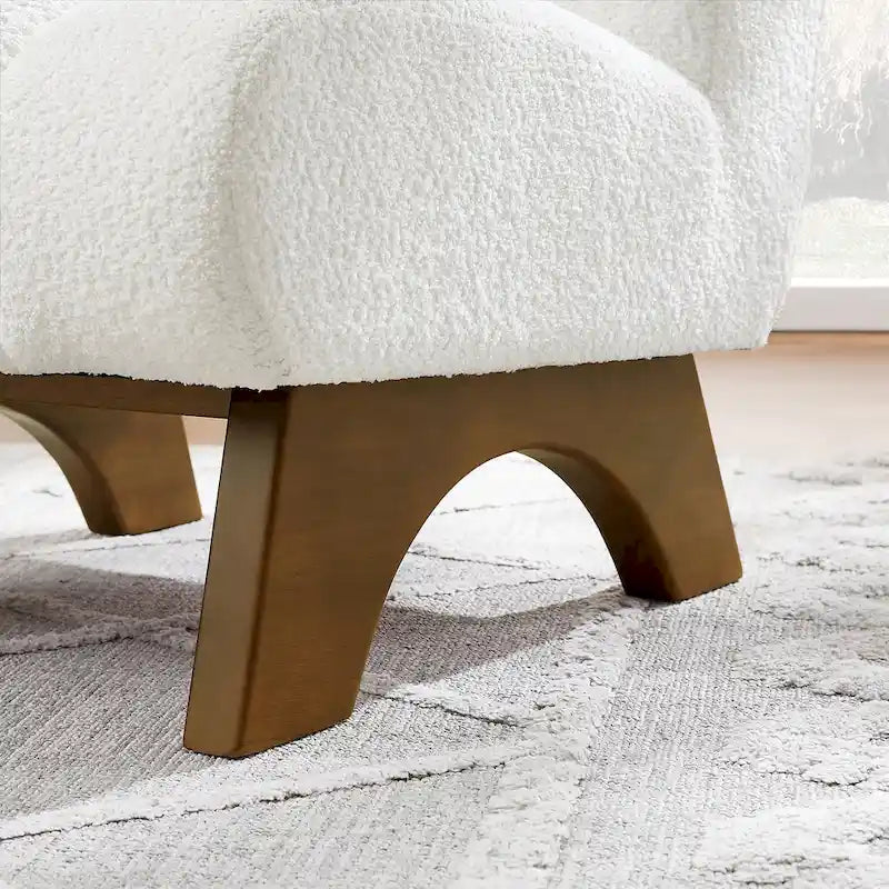 Fauteuil d'appoint moderne sans accoudoirs Art Leon, canapé deux places