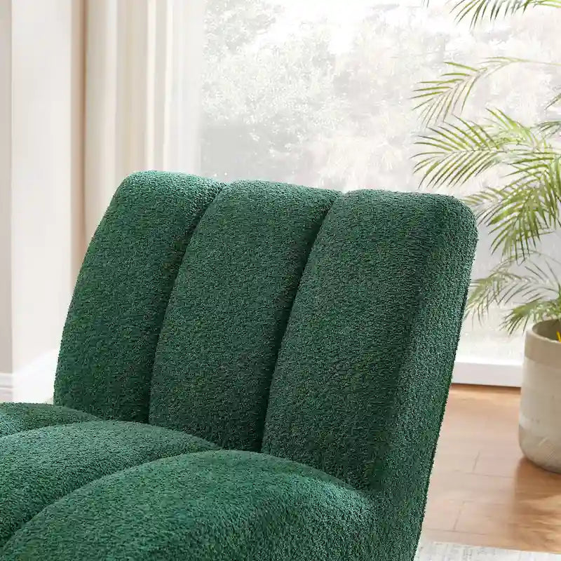 Fauteuil d'appoint moderne sans accoudoirs Art Leon, canapé deux places