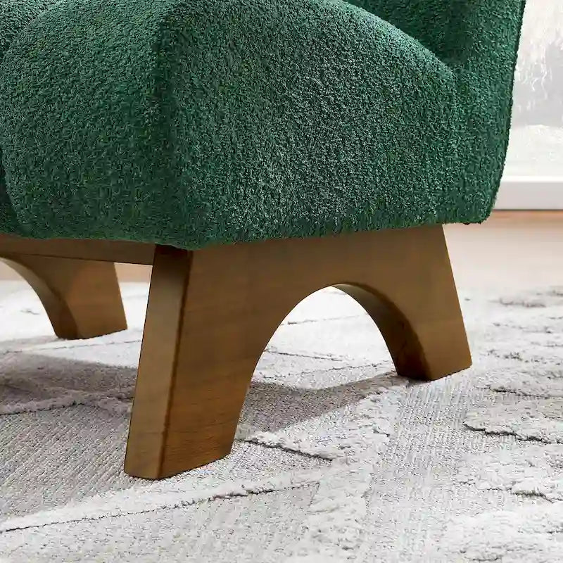 Fauteuil d'appoint moderne sans accoudoirs Art Leon, canapé deux places