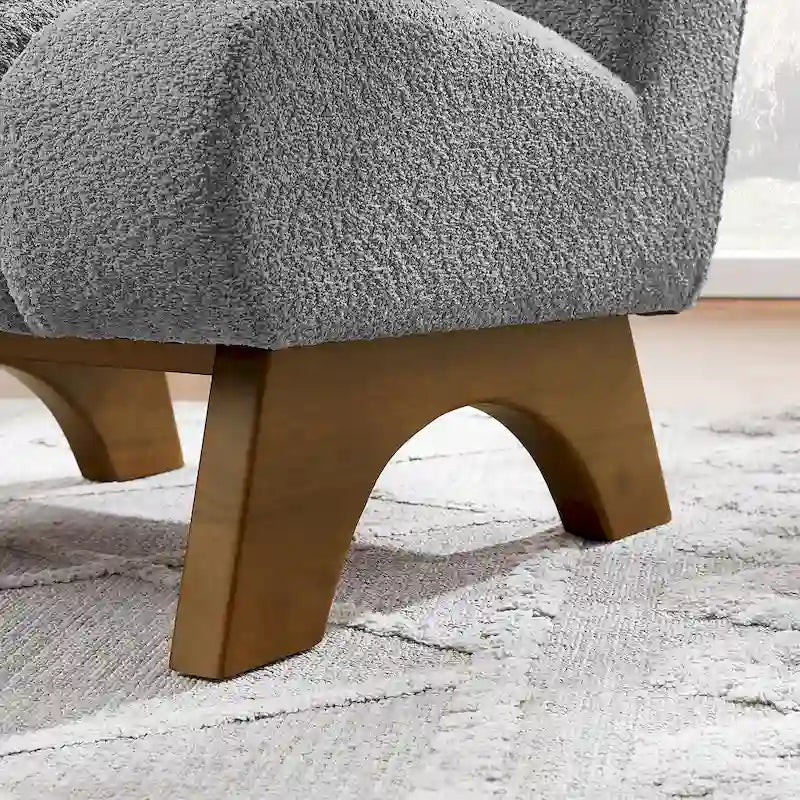 Fauteuil d'appoint moderne sans accoudoirs Art Leon, canapé deux places