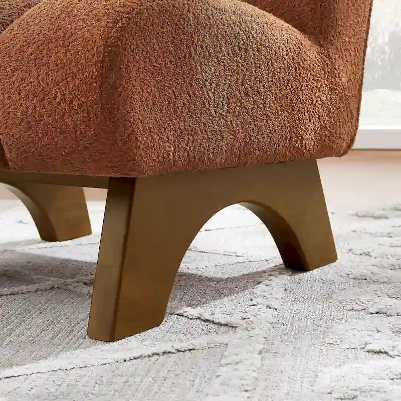 Fauteuil d'appoint moderne sans accoudoirs Art Leon, canapé deux places