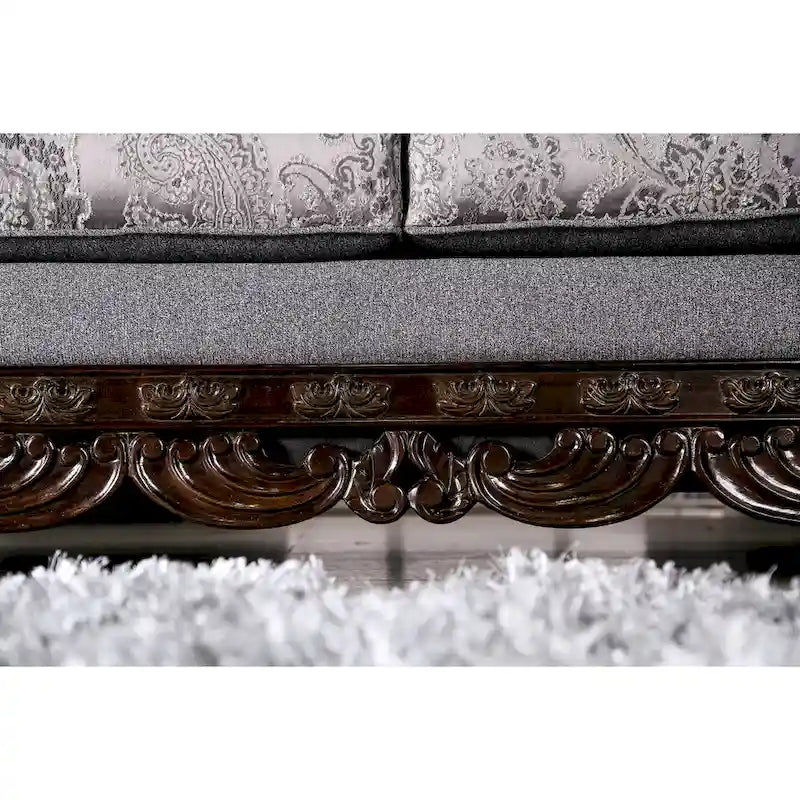 Canapé traditionnel Dikic en chenille, fabriqué par Furniture of America