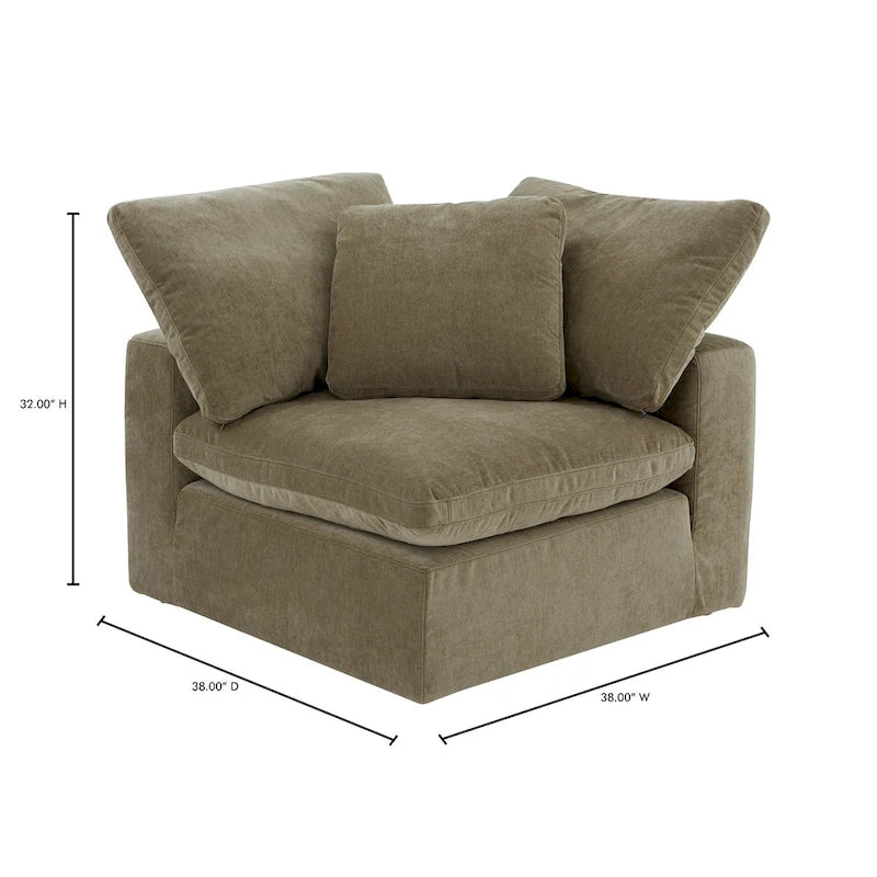 Élément de canapé d'angle modulaire Aurelle Home Tami - 38 x 38