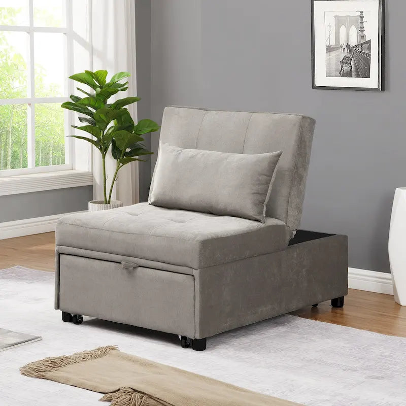 Canapé-lit futon 4 en 1 Lordear, convertible et pliable - 39,9 x 26,8