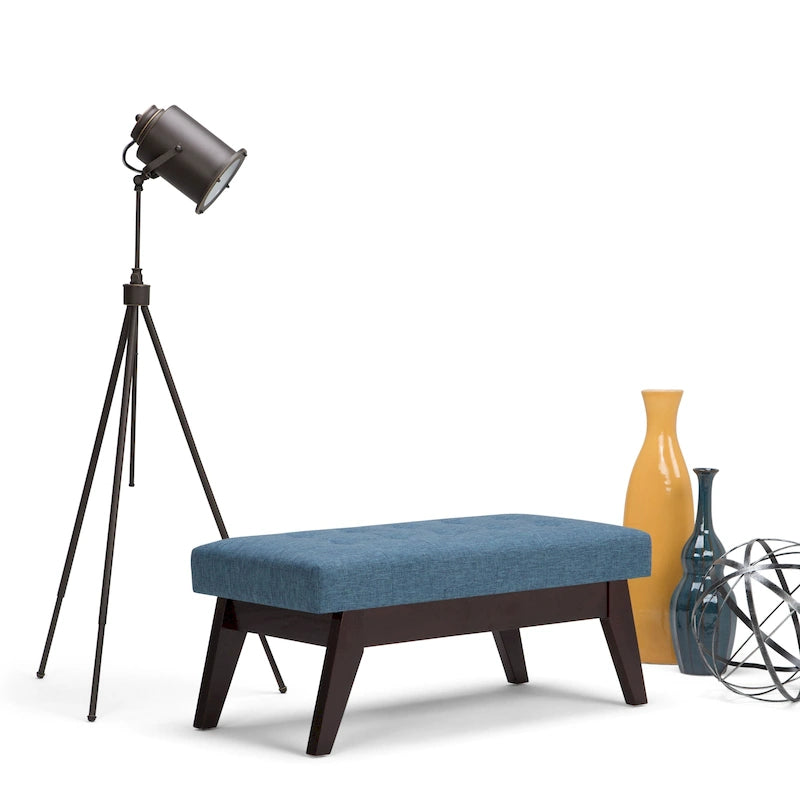 Banc ottoman rectangulaire de style moderne du milieu du siècle WYNDENHALL Tierney de 101,6 cm de large