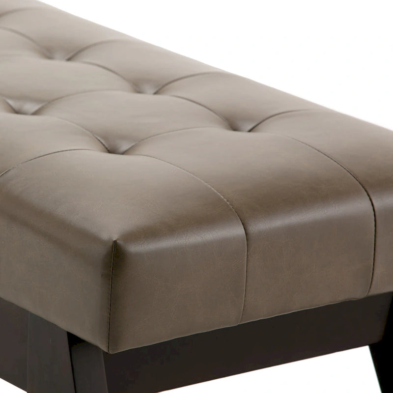 Banc ottoman rectangulaire de style moderne du milieu du siècle WYNDENHALL Tierney de 101,6 cm de large