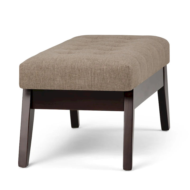 Banc ottoman rectangulaire de style moderne du milieu du siècle WYNDENHALL Tierney de 101,6 cm de large