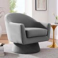 Fauteuil pivotant Astral Performance en velours et bois