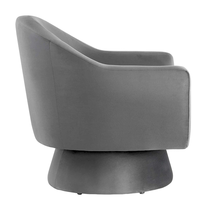 Fauteuil pivotant Astral Performance en velours et bois
