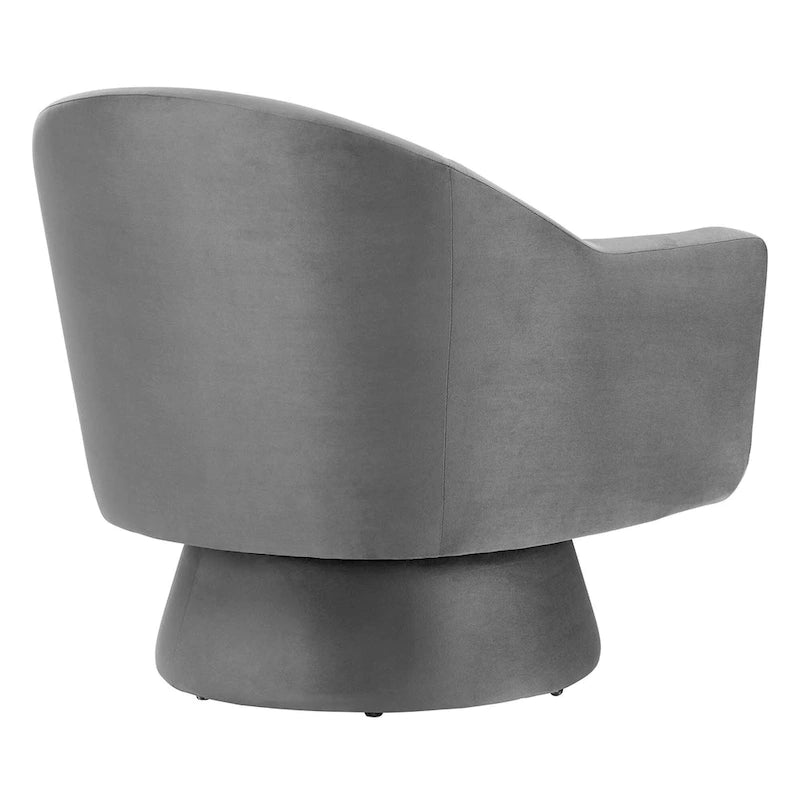Fauteuil pivotant Astral Performance en velours et bois