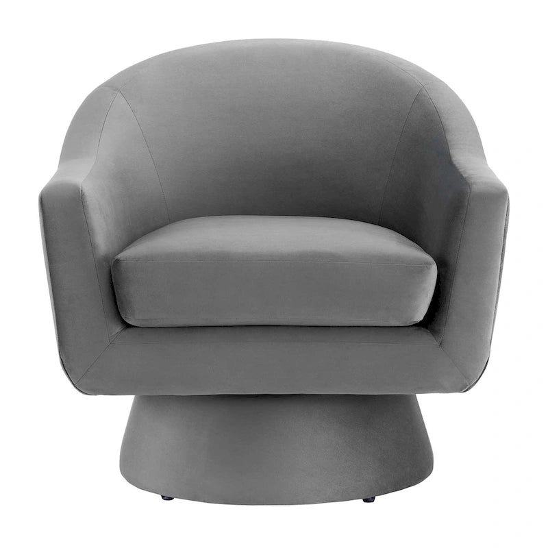 Fauteuil pivotant Astral Performance en velours et bois