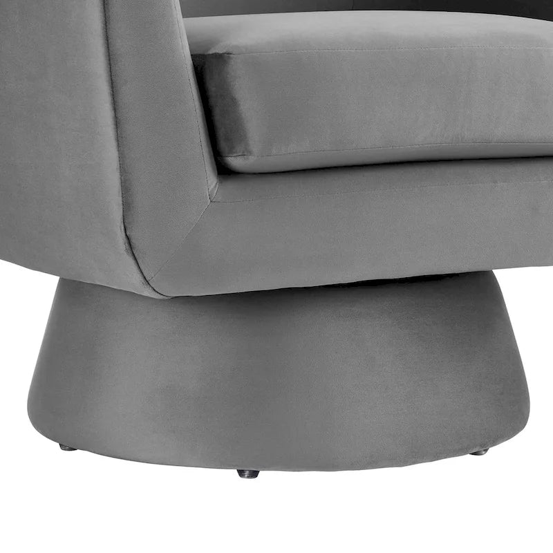 Fauteuil pivotant Astral Performance en velours et bois