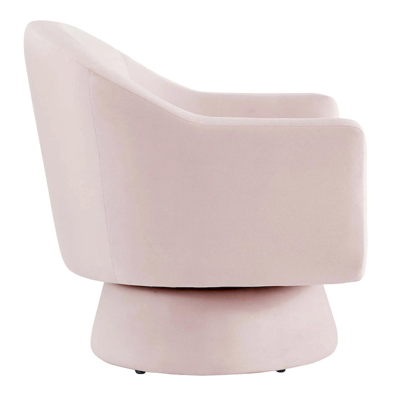 Fauteuil pivotant Astral Performance en velours et bois