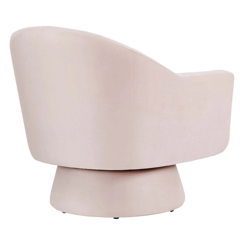 Fauteuil pivotant Astral Performance en velours et bois