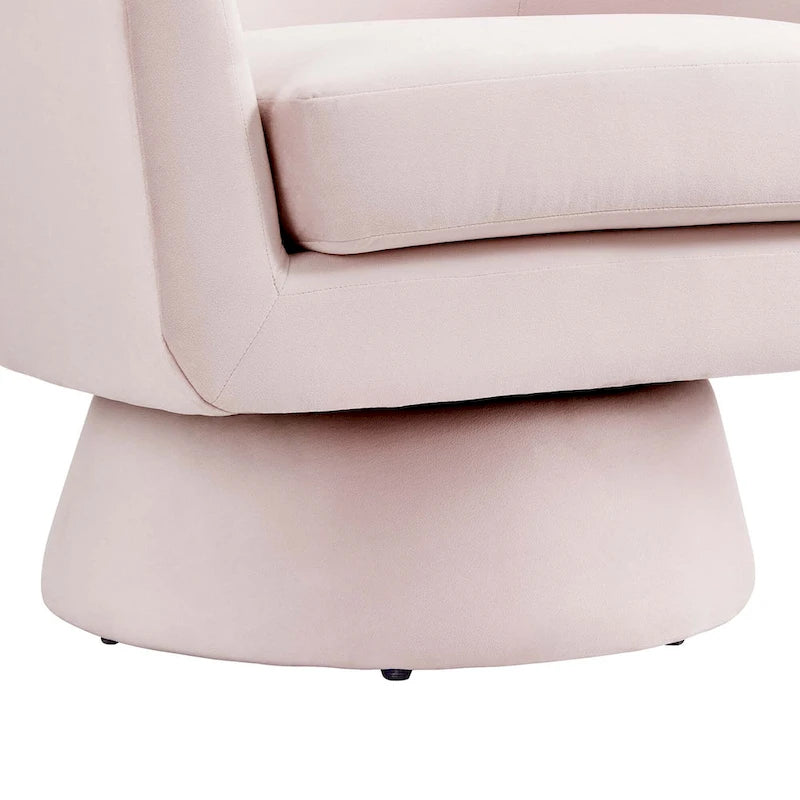 Fauteuil pivotant Astral Performance en velours et bois