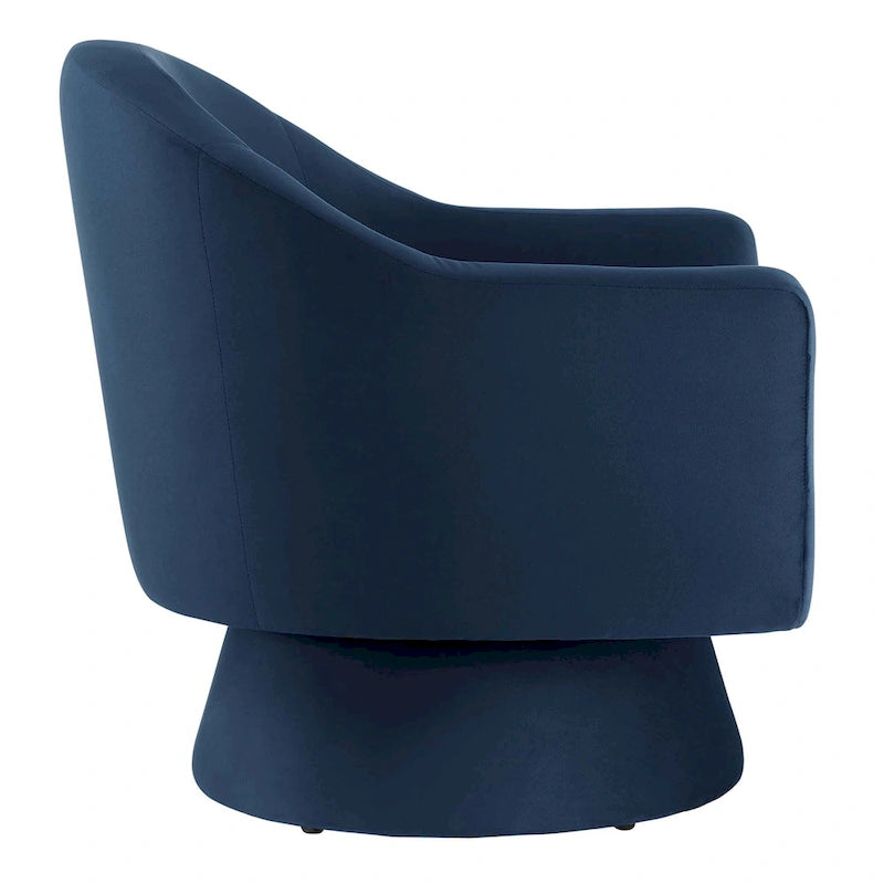 Fauteuil pivotant Astral Performance en velours et bois