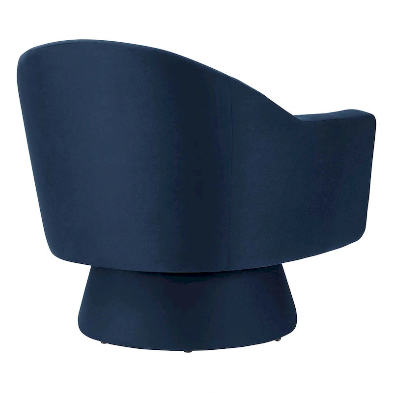 Fauteuil pivotant Astral Performance en velours et bois
