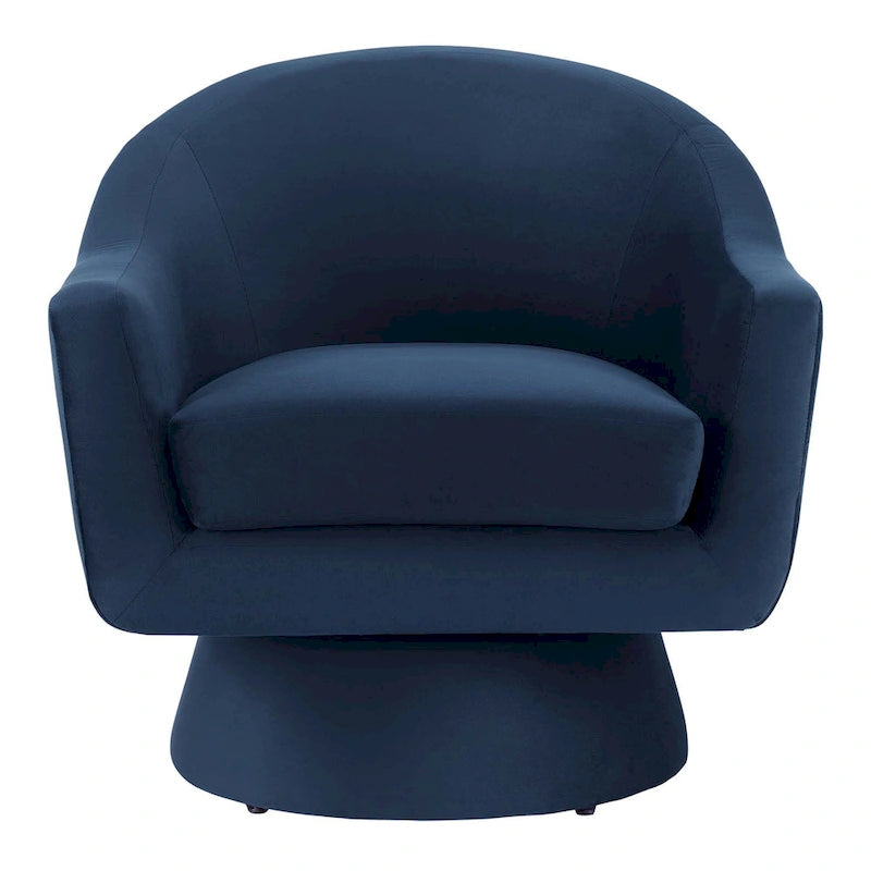 Fauteuil pivotant Astral Performance en velours et bois