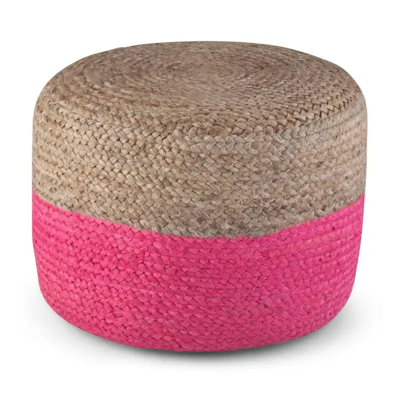 Pouf rond marron WYNDENHALL