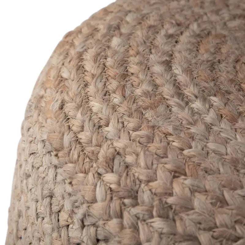 Pouf rond marron WYNDENHALL