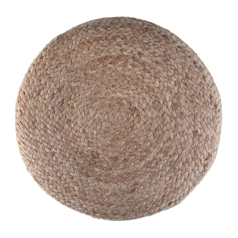 Pouf rond marron WYNDENHALL