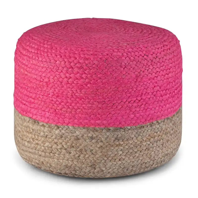 Pouf rond marron WYNDENHALL