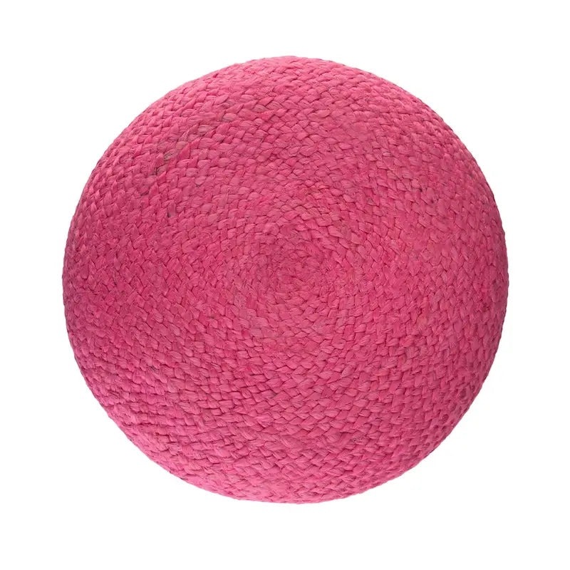 Pouf rond marron WYNDENHALL
