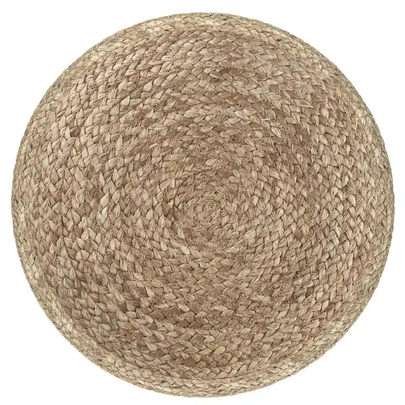 Pouf rond marron WYNDENHALL