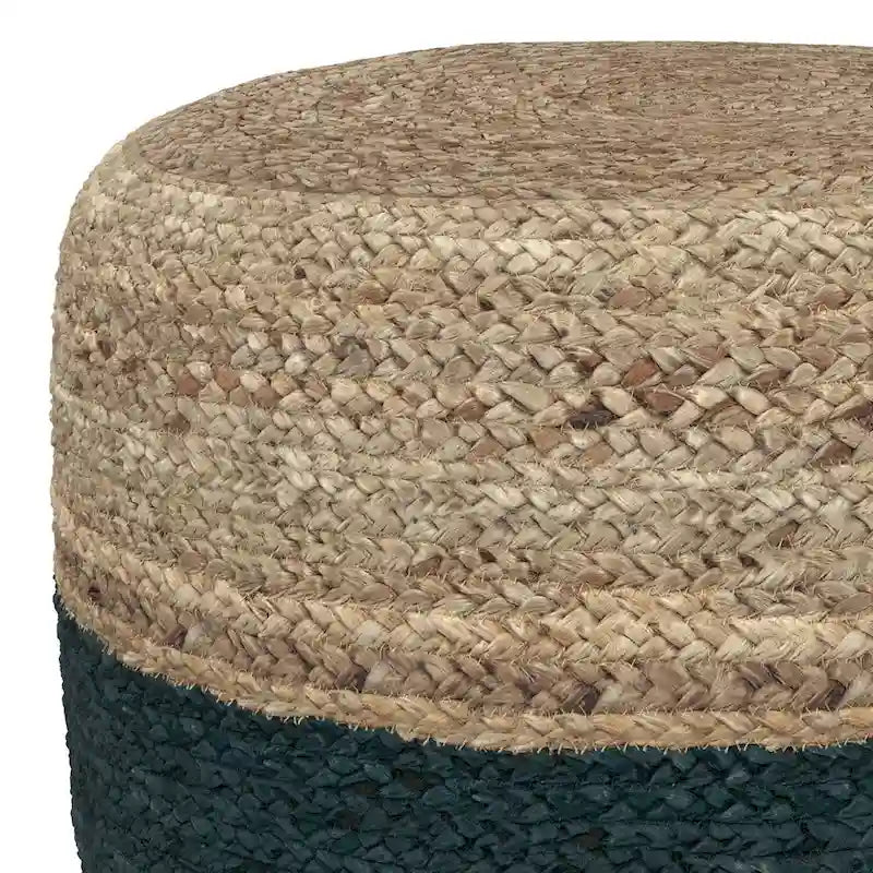 Pouf rond marron WYNDENHALL
