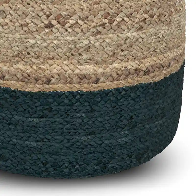 Pouf rond marron WYNDENHALL