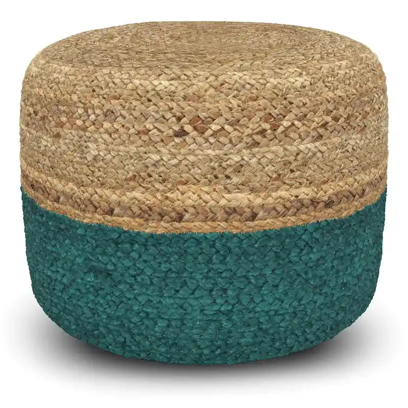 Pouf rond marron WYNDENHALL
