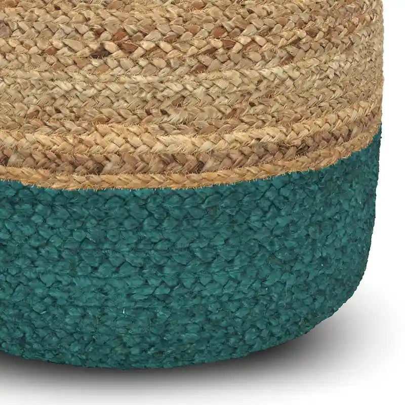 Pouf rond marron WYNDENHALL