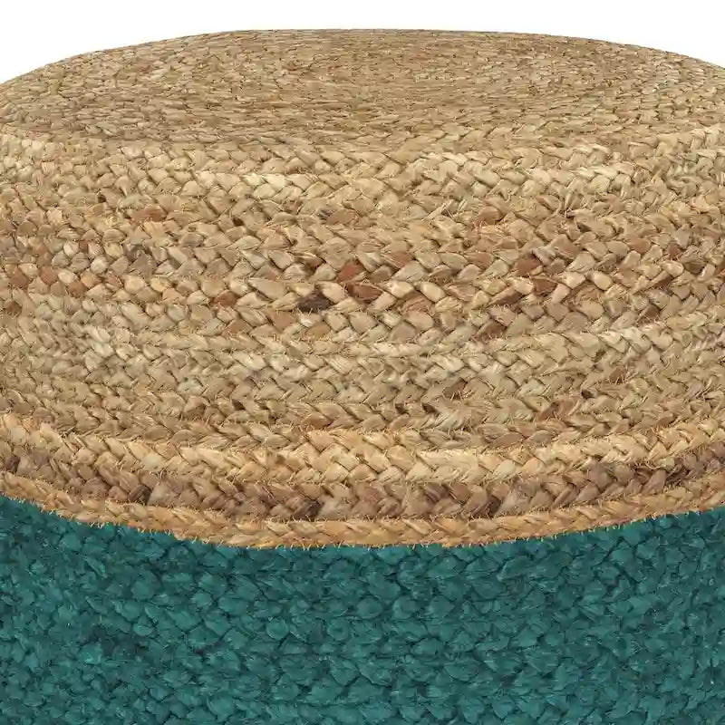 Pouf rond marron WYNDENHALL