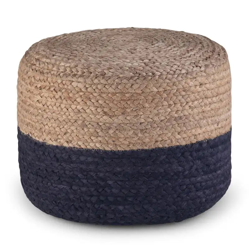 Pouf rond marron WYNDENHALL