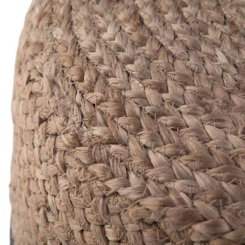 Pouf rond marron WYNDENHALL